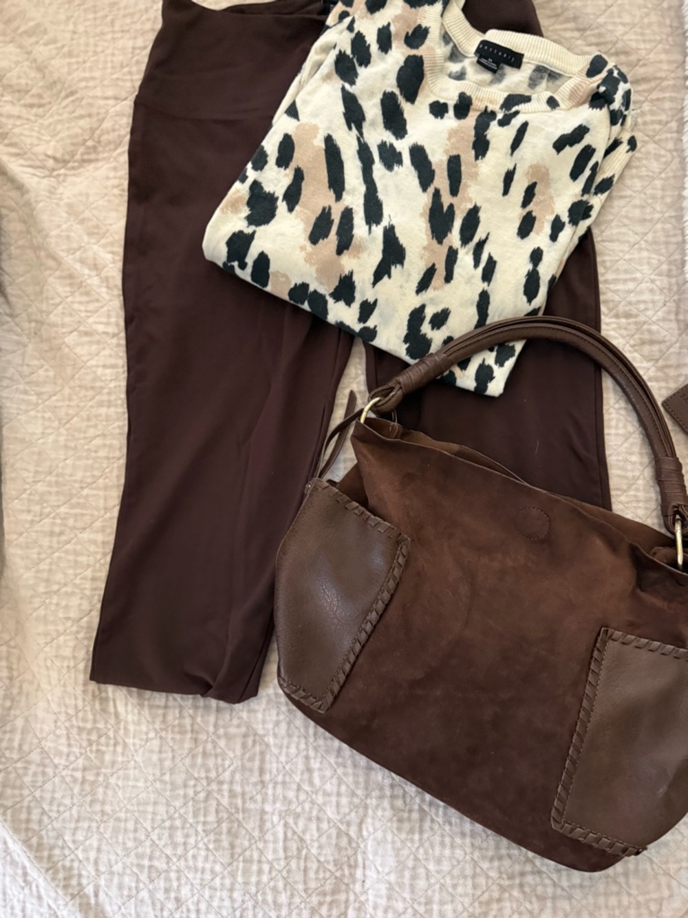 Jones New York Brown Cropped Straight-Leg Pants - Picture 4 of 4